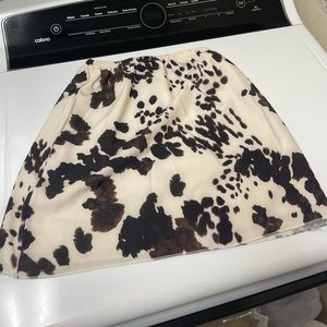 Cow print skirt
